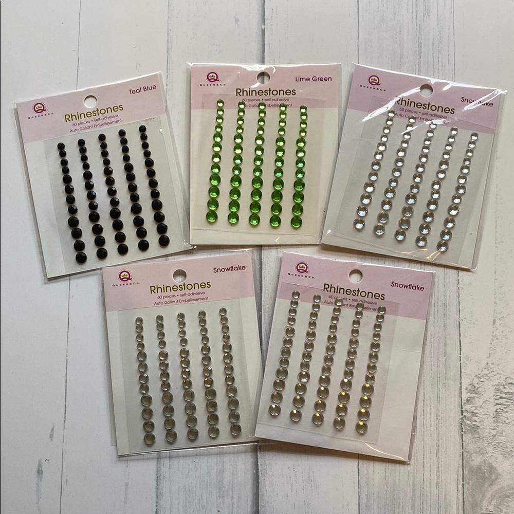 Queen & Co Rhinestone Bling Bundle | Craft Embellishment - Picture 1 of 7